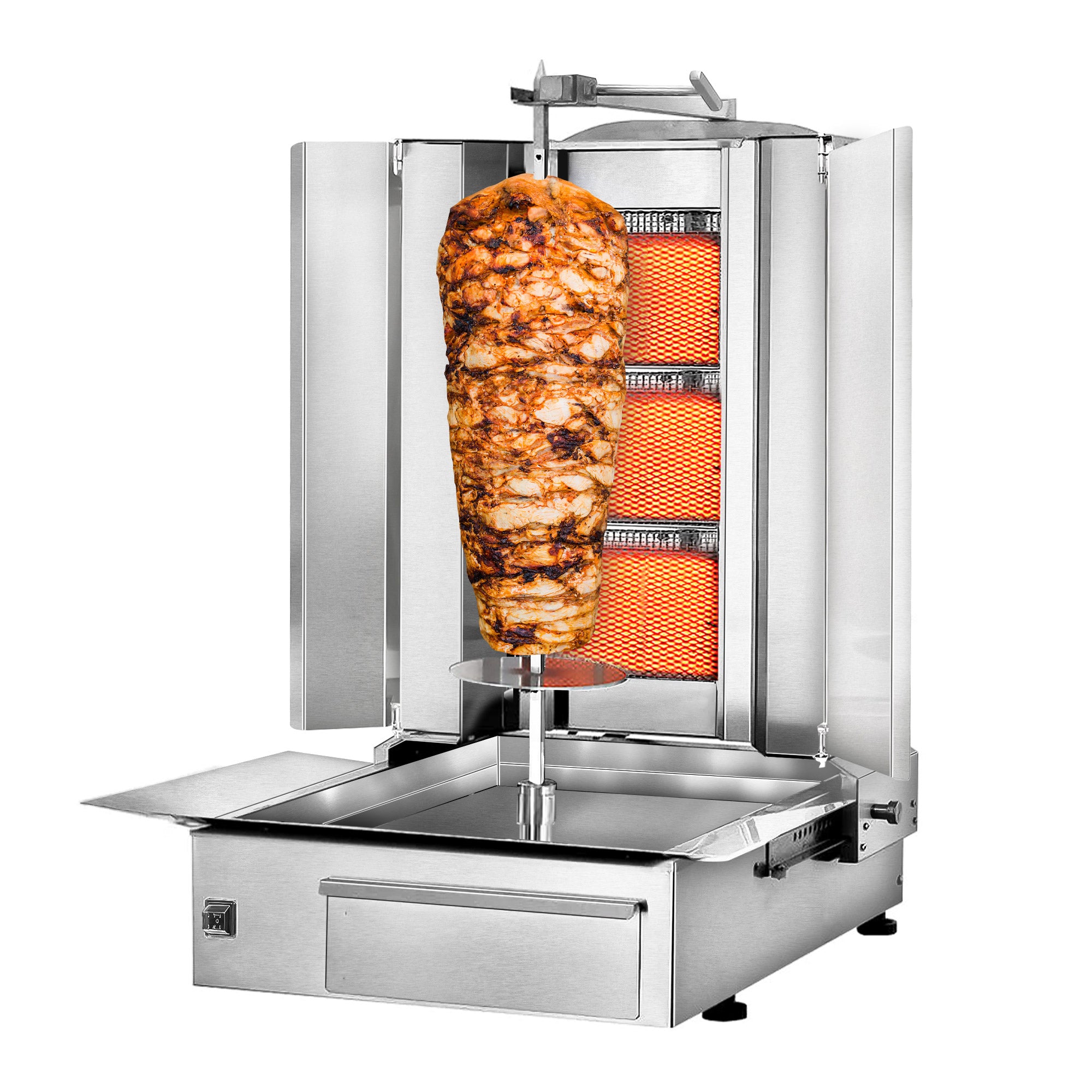 Kebabsteger - 3 brænder - maksimum 40 kg - inkl. Beskyttelsesplade
