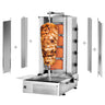 Kebabsteger/kebabgrill - 4 brænder - maks. 60 kg - inkl. 2 Beskyttelsesplade & 2 Dør - FRA & BEL