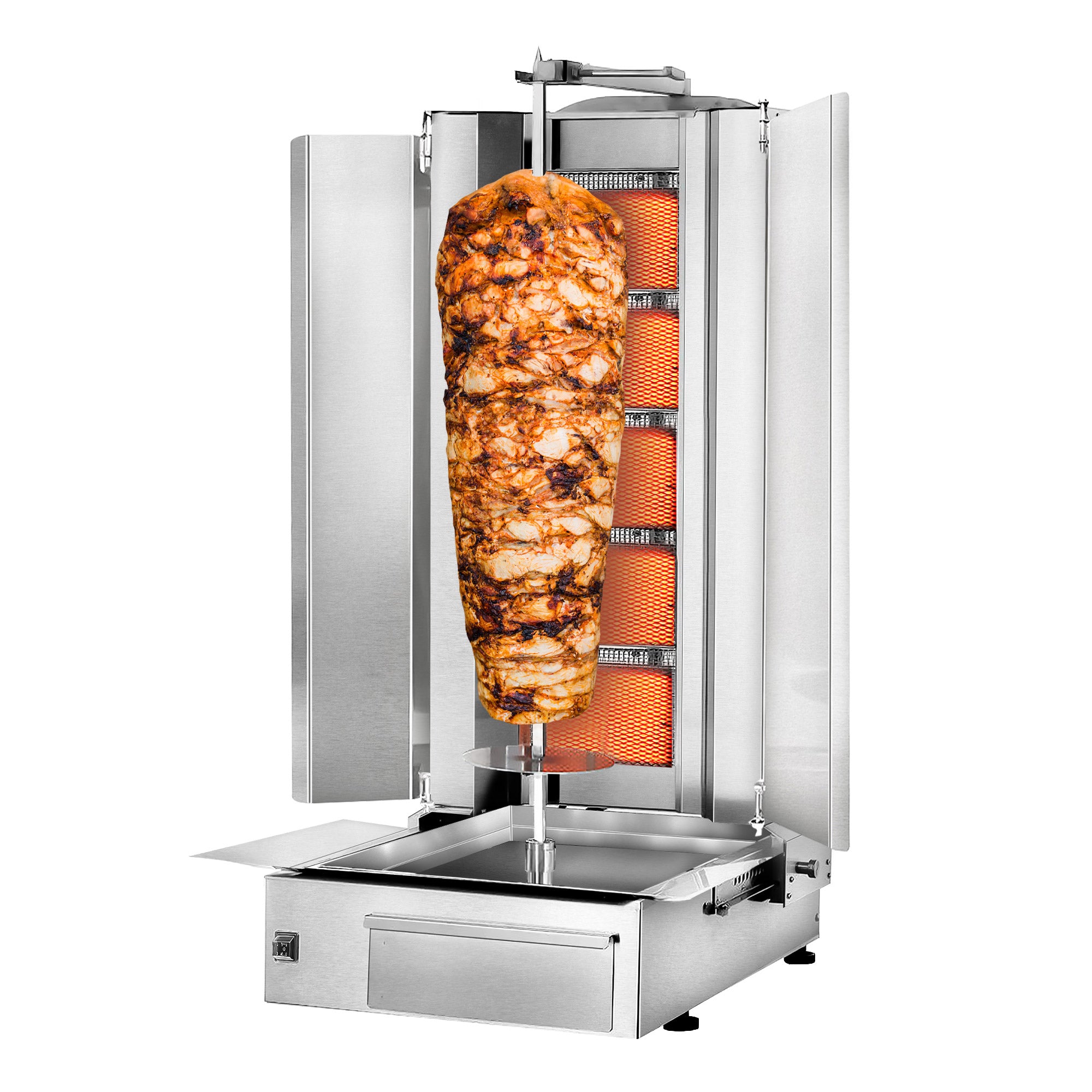 Kebabsteger - 5 brænder - maksimum 80 kg - inkl. Beskyttelsesplade