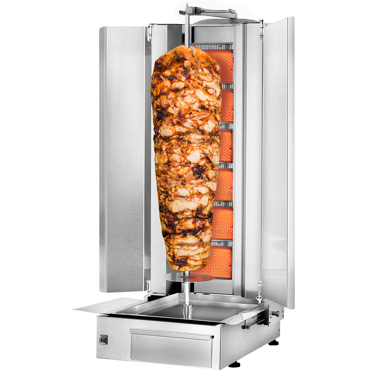 Kebabsteger - 6 brænder - maksimum 100 kg - inkl. Beskyttelsesplade