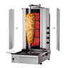 Kebabsteger/kebabgrill 4 brænder - maks. 60 kg - inkl. 2 Dør