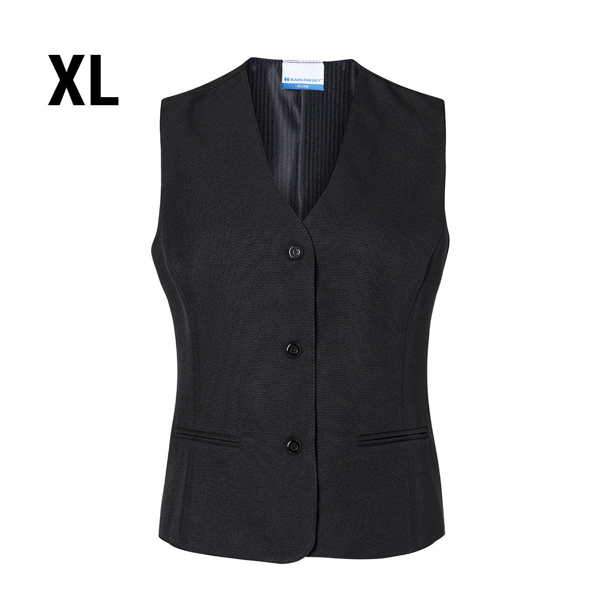 (6 stk.) Karlowsky - Vest Basic til damer - Sort - Størrelse: XL