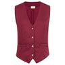 (6 stk.) KARLOWSKY | Dame Vest Lena - Bordeaux - Størrelse: 52