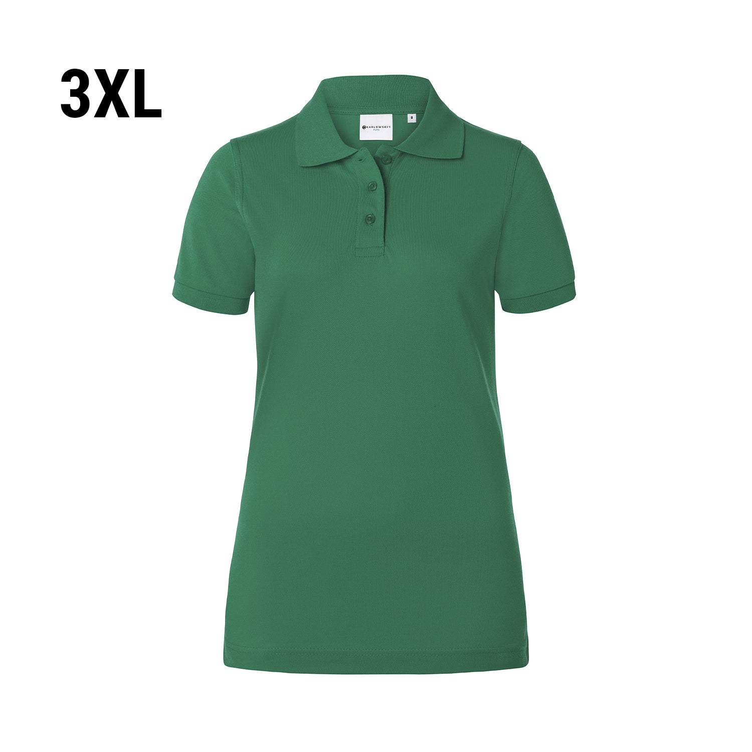 Karlowsky | Poloshirt Basic til damer - Skovgrøn - Størrelse: 3XL