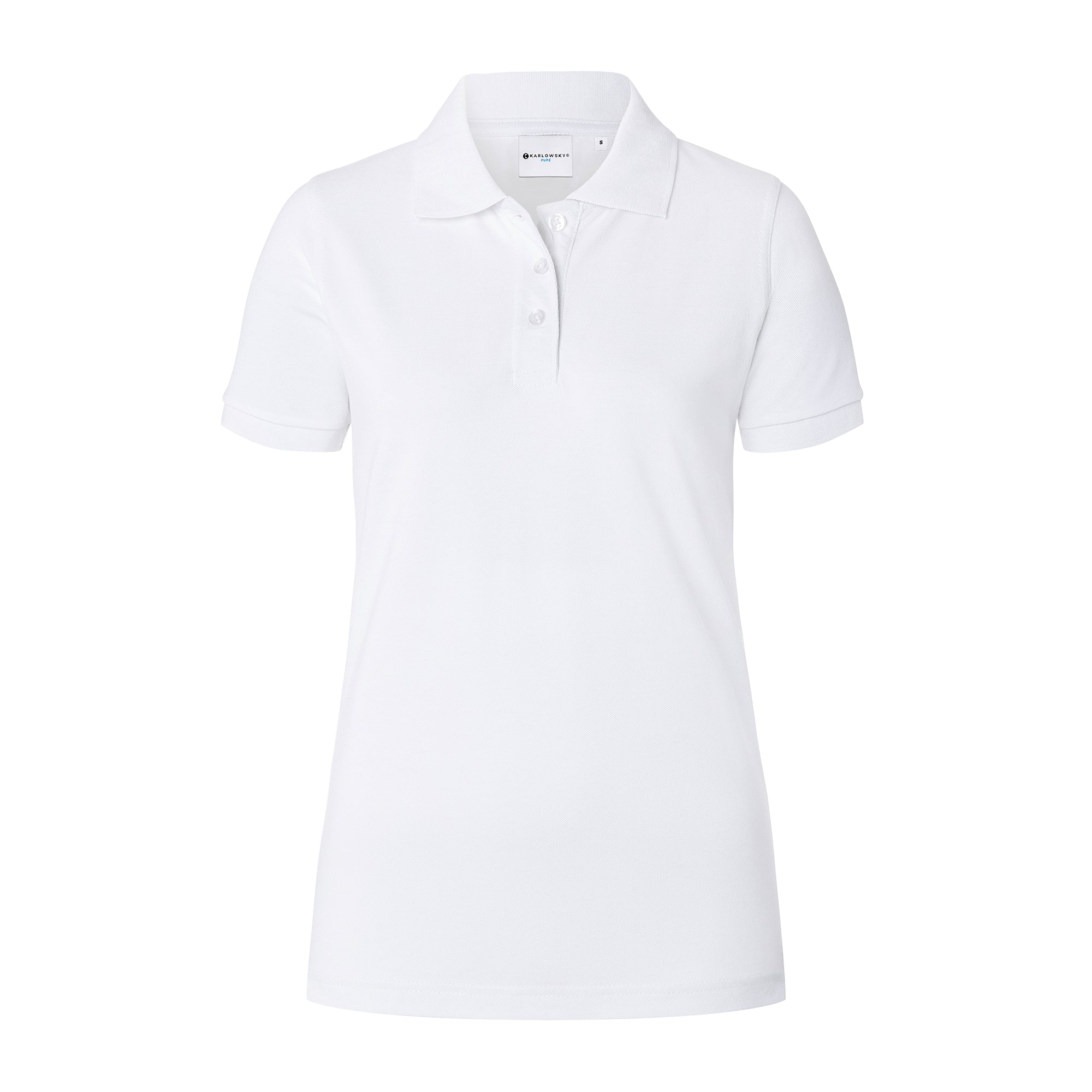Karlowsky | Poloshirt Basic til damer - Hvid - Størrelse: 3XL