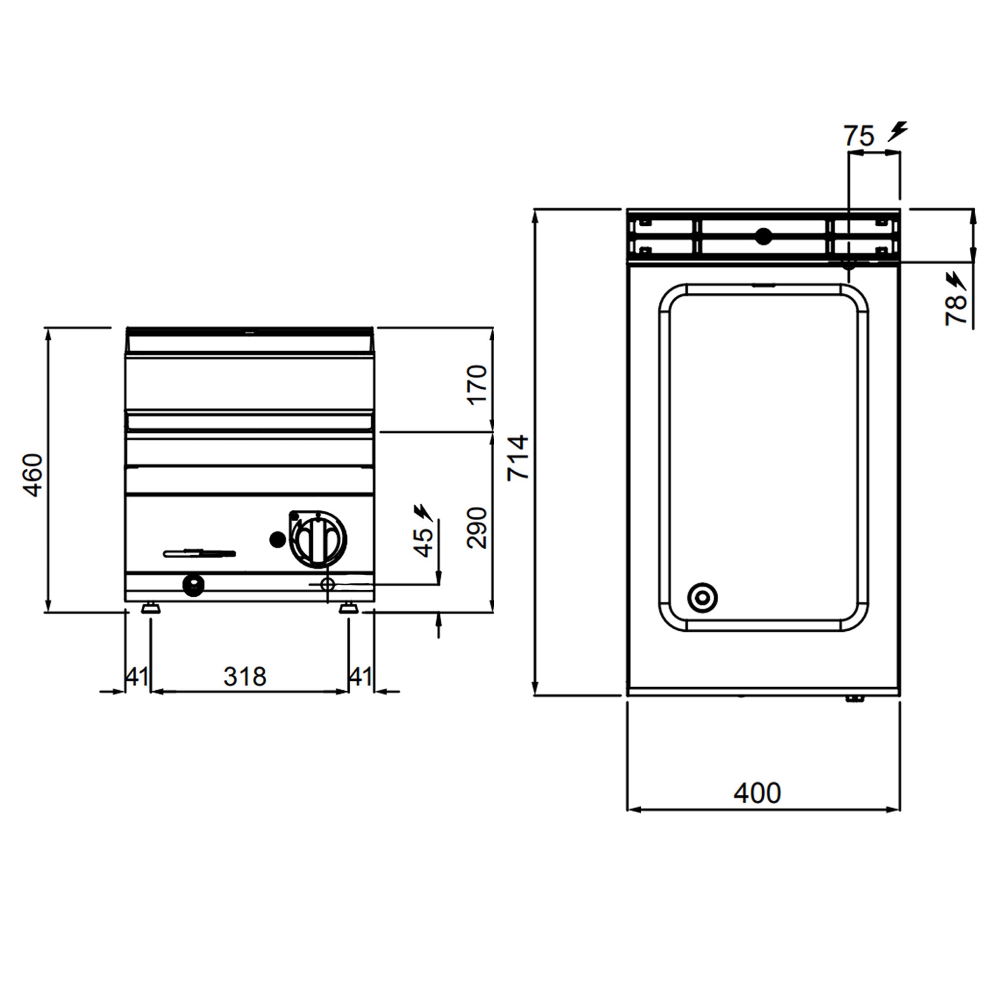 Bain Marie 1xGN1/1