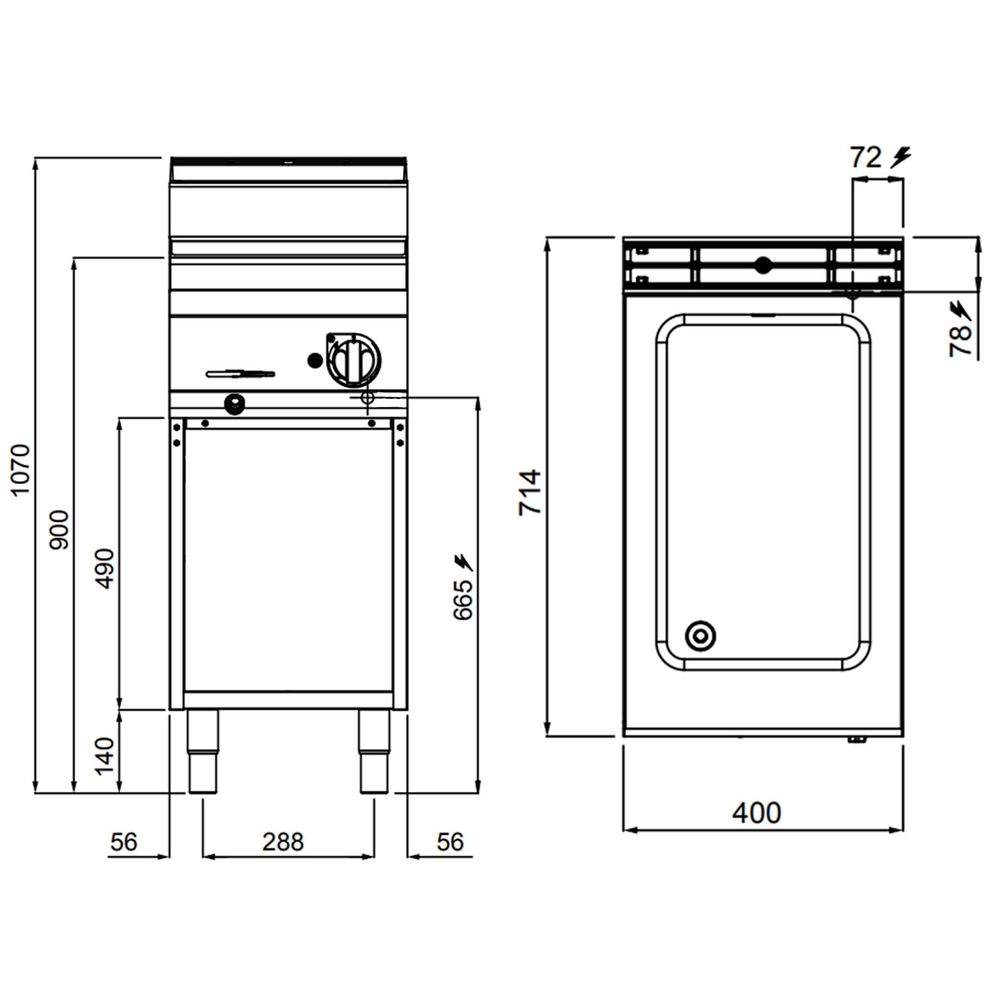 Bain Marie 1xGN1/1