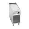 Elektrisk stegeplade - 6,6 kW - Rillet