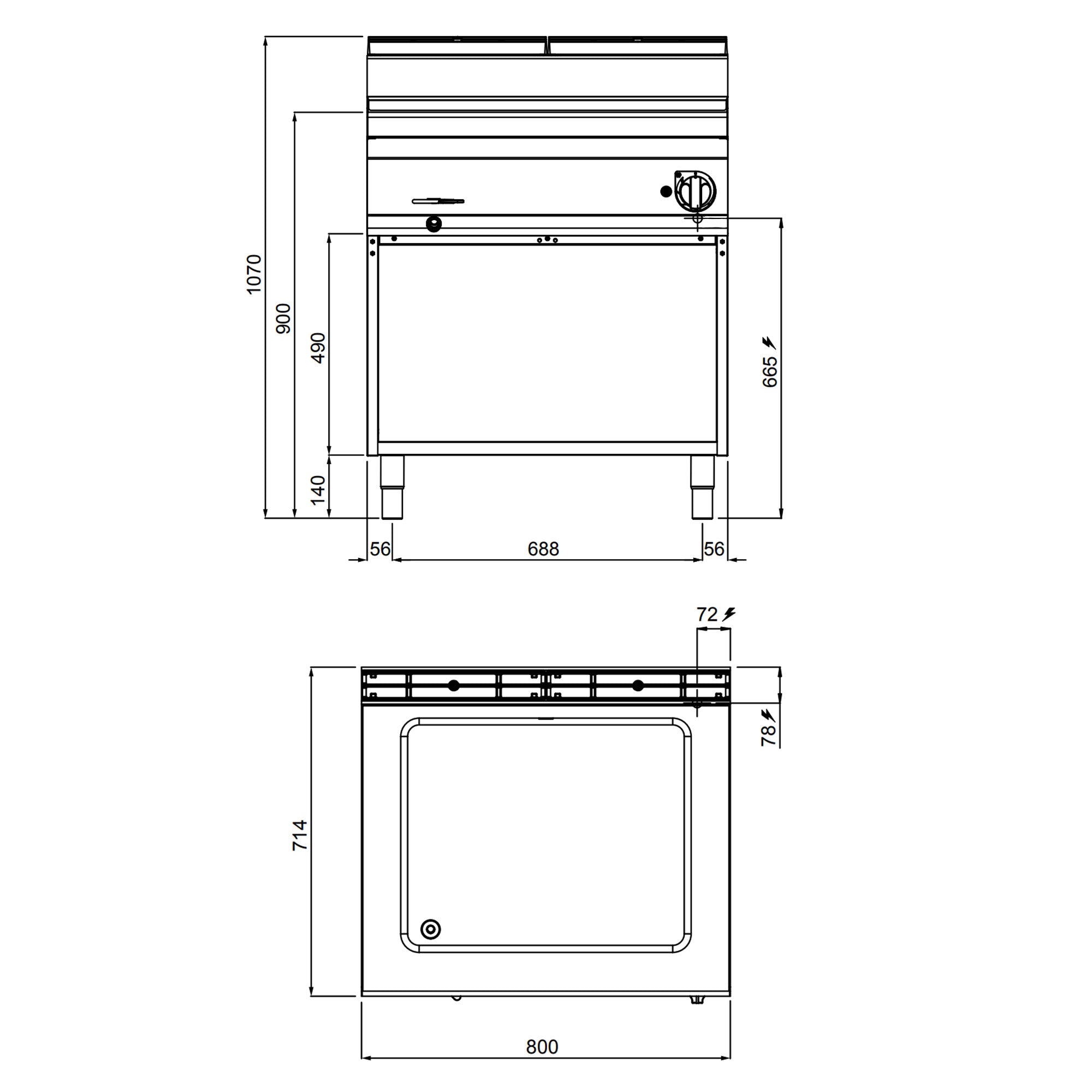 Bain Marie 2xGN1/1