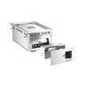 Drop-in bain marie - 765 mm - 1,5 kW - 1x GN 1/1 - med afløbshane