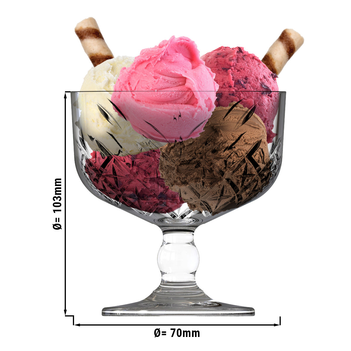 (24 stk.) Timeless Ice Cream Sundae - 0,25 liter