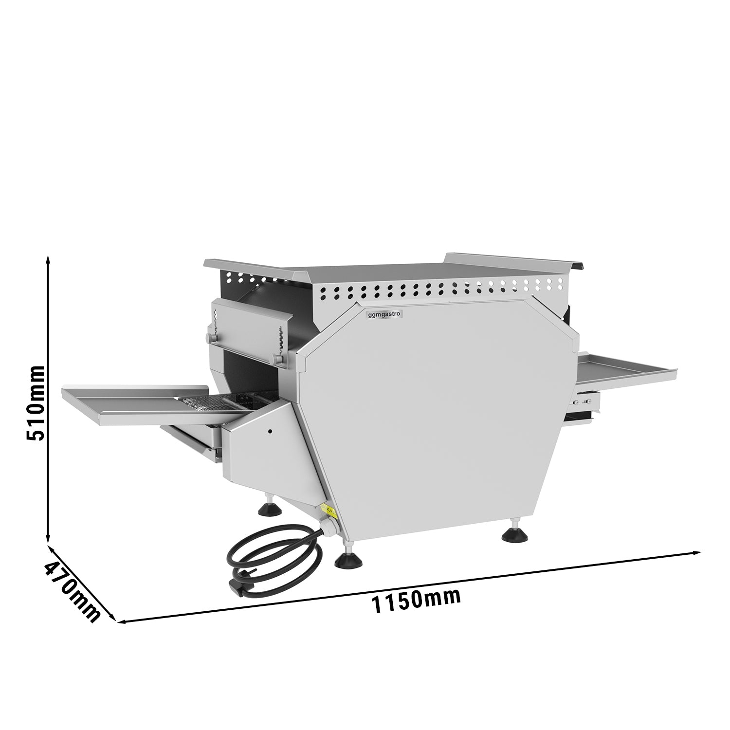 Elektrisk kontinuerlig grill - 0,47 x 1,15 m