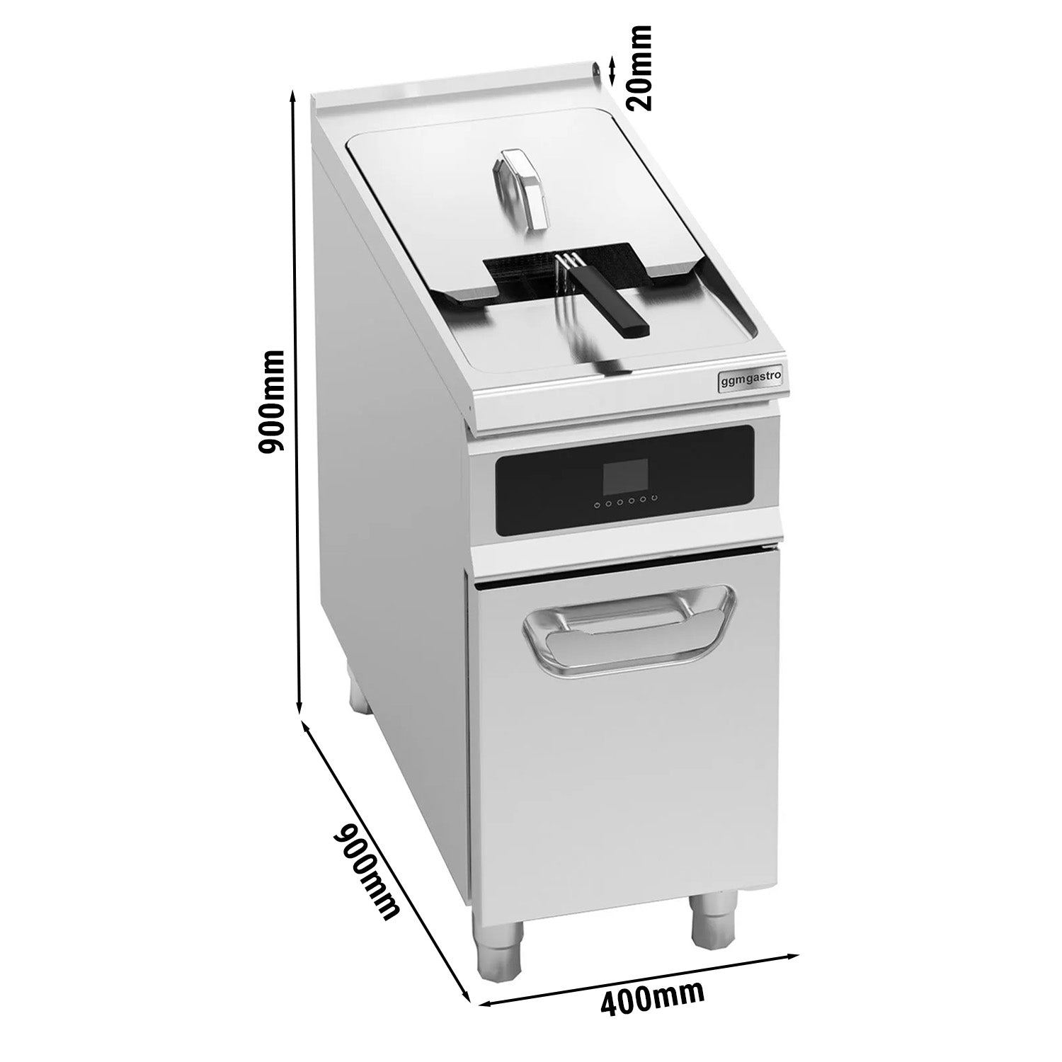 Elektrisk frituregryde 22 liter - med oliefiltersystem