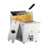 Frituregryde - 8 liter - 3,25 kW - manuel betjening - med aftapningshane