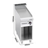 Elektrisk stegeplade - Glat (5,7 kW)