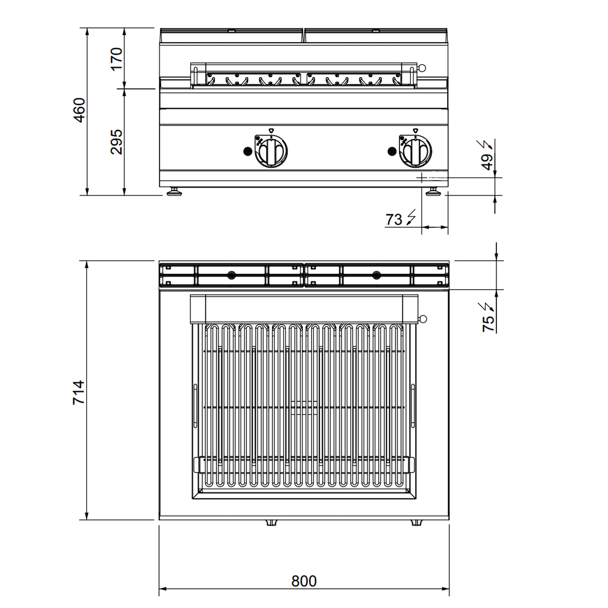 Elektro-grill (8,1 kW)