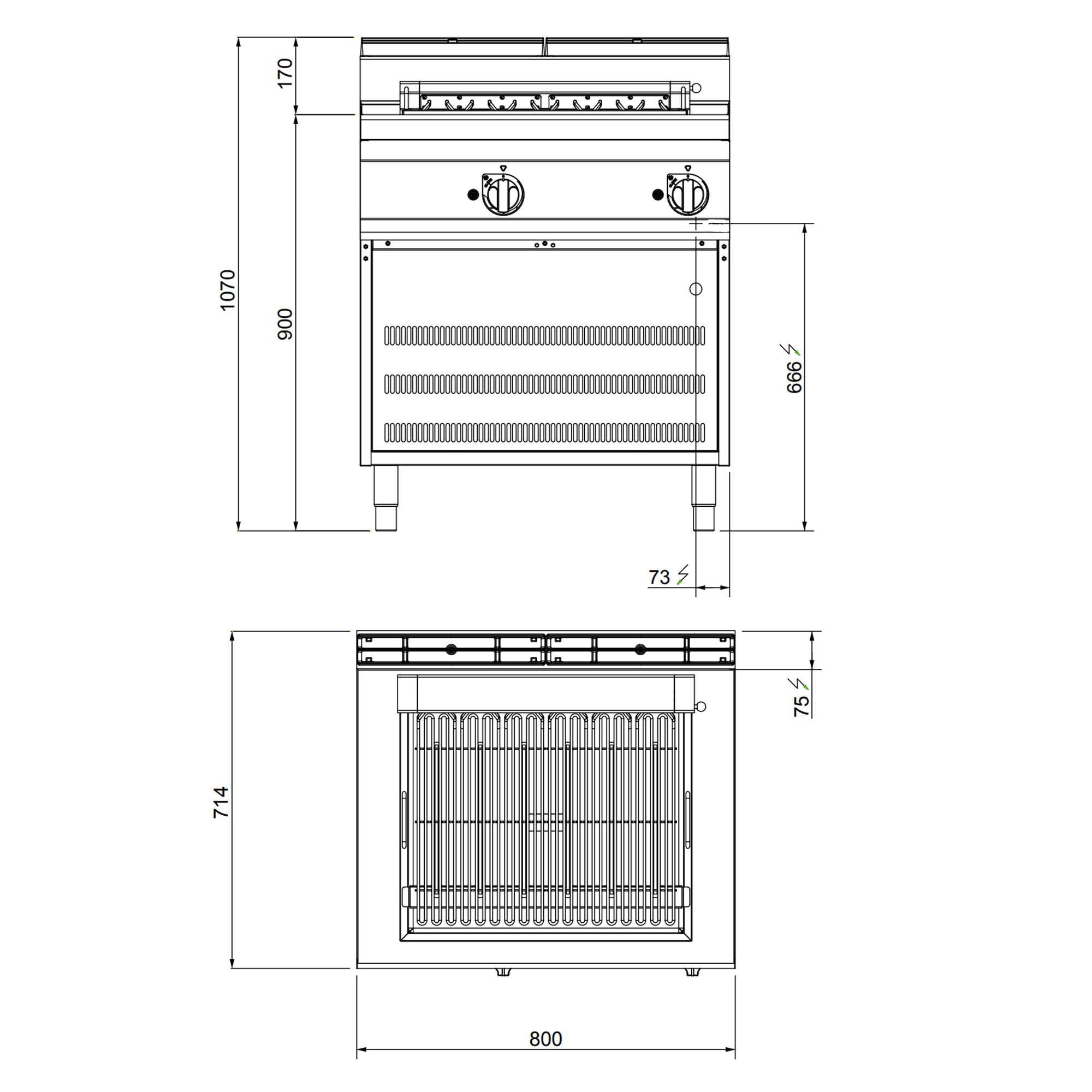 Elektro-grill (8,1 kW)