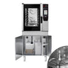 Kombidamper - Touch - 6x GN 1/1 - med grillfunktion og fedtopsamlingssystem