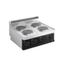 Elkomfur - MARIO 700 - 800x700x430 mm - 20,0 kW - 4 plader runde - fritstående