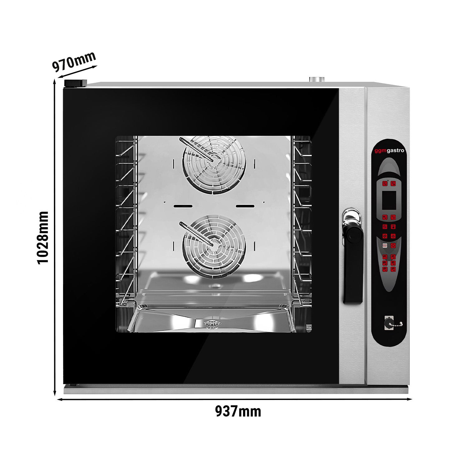 Kombidamper til bageri - Digital - 2,4″ LCD-display - 6x EN 60x40