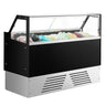Isdisk - 1,71 x 0,65 m - 9 x 5 Liter - opvarmet frontrude