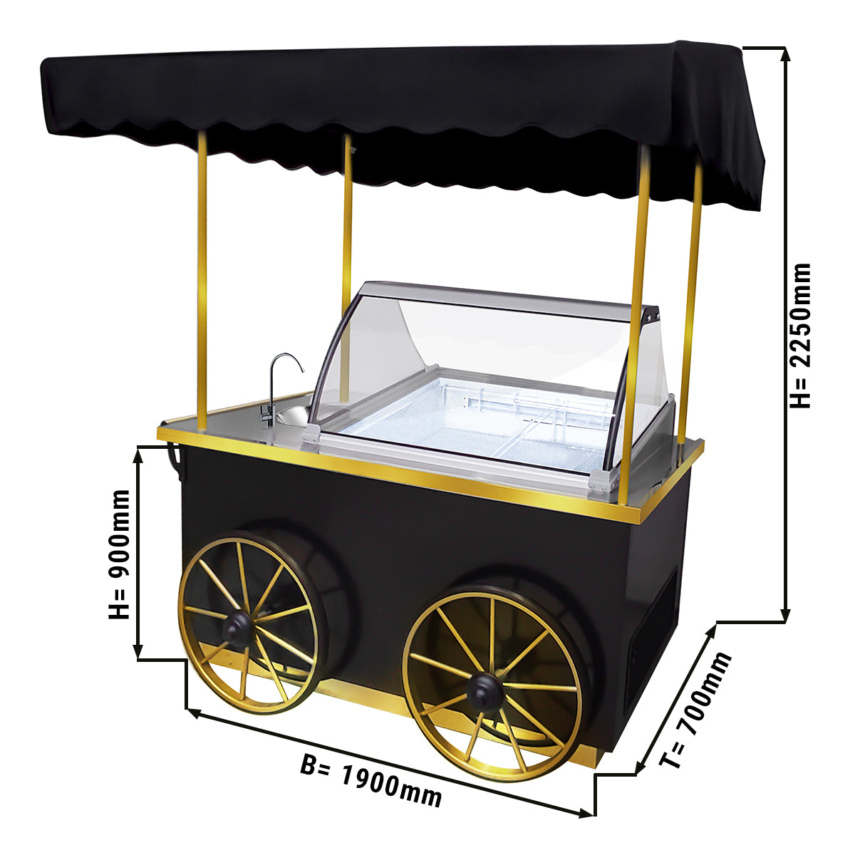 Mobil isbil med isdisk - 1,9 m