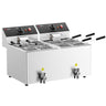 Pastakoger - 8 inkl. 8 Liter - 6,5 kW - med aftapningshane - inkl. 8 kurve