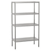 Reol af rustfrit stål ECO 1,0 x 0,5 m - med 4 hylder (JUSTERBAR)