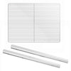 Rustfri stålskinne 1x venstre og 1x højre - GN 1/1 med plastificeret støttegitter - GN 1/1 - 325 x 530 mm