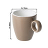 (6 stk.) BART COLOUR CAFE - Espressokop - 65 ml - Brun