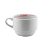 (12 stk.) ENTITY – espressokop – 10 cl – hvid – med stabelbar