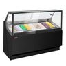 Isdisk THEO - 1771 mm - Umluft - til 9x 5 liter isbeholdere - Sort