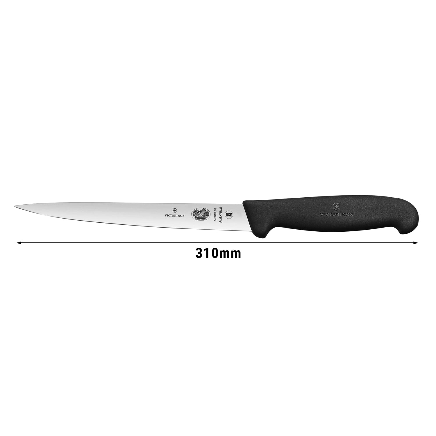 VICTORINOX fiskefiletkniv Extra Flex - 18 cm - Sort