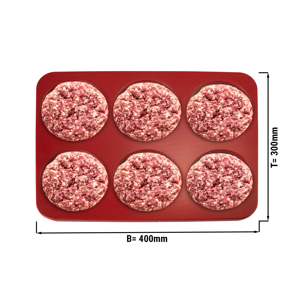 Frikadeller / hamburgerpresse - stor