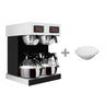 Filterkaffemaskine - 2x 1,8 Liter - 4kW - inkl. 2 glaskander & 4 varmeplader