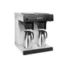 Filterkaffemaskine - 2x 2 Liter - 2,8 kW - med 2 varmeplader - inkl. 2 vakuumkander, 2 Liter hver