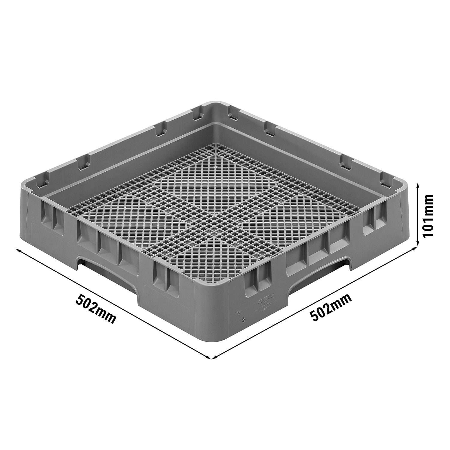 CAMBRO | CAMRACK® Bestikkurv - 8 rum - soft grey