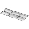 (6 stk.) GN-kantine i rustfrit stål GN 1/1 - perforeret - Dybde: 40 mm