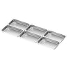 (6 stk.) GN-kantine i rustfrit stål GN 1/1 - Dybde: 65 mm