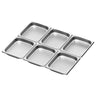 (6 stk.) GN-kantine i rustfrit stål GN 1/2 - perforeret - Dybde: 40 mm