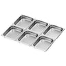 (6 stk.) GN-kantine i rustfrit stål GN 1/2 - perforeret - Dybde: 65 mm