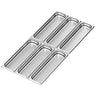 (6 stk.) GN-kantine i rustfrit stål GN 2/4 - Dybde: 40 mm