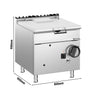 Vippepande til gas - 80 liter - 20,5 kW - med håndhjul og vandtilslutning