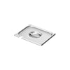 Edelstahl-Deckel GN 1/2 - mit Löffelaussparung