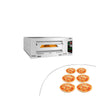 Gas pizzaovn 6 x 34 cm (lav)