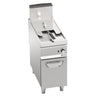 Friture - gas - 18 liter - 14,0 kW - indirekte opvarmning (ydre brændere) - med aftapningshane - med understel