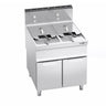 Dobbelt friture - 20+20 liter - 35,0 kW - gas - med aftapningshane - med underskab