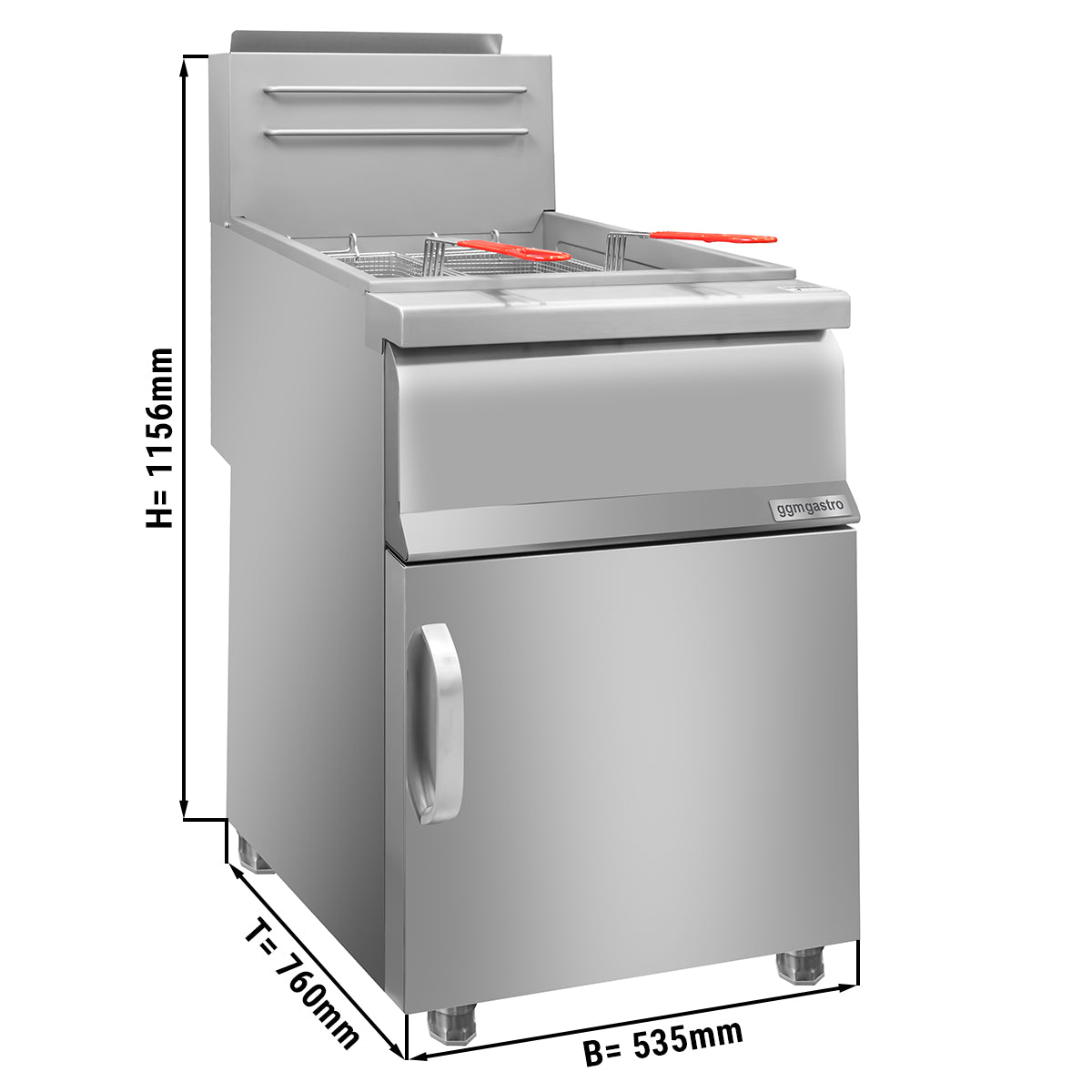 Gas friture 40 liter / 45 kW