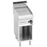 Gas stegeplade - 6,9 kW - Glat - stegeflade: 395x500 mm - inkl. understel