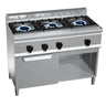 Gaskogebord 3 Brænder (34,5 kW) inkl. Statisk gasovn (3,5 kW)